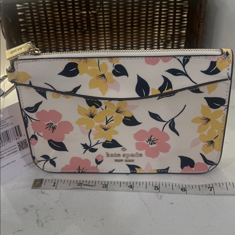 Kate Spade NWT Lily Blooms Printed Trip Wristlet Clutch - Picture 8 of 14
